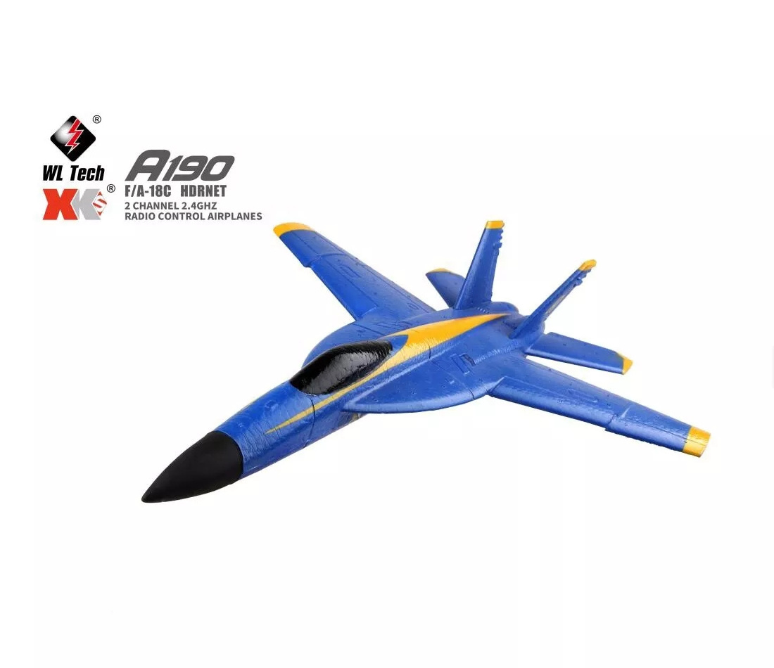 HOT SALES Wltoys A190 RC Airplane F-18 Plane F/A-18C hornet 2Ch 2.4GHZ EPP Radio Control RC Toy Plane