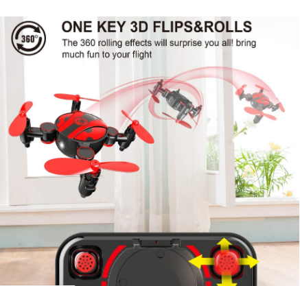 NEW Xueren H12 MINI Drone Without Camera/0.3MP Camera Pocket Drone Nano Foldable Quadcopter Set Height 3D Flip