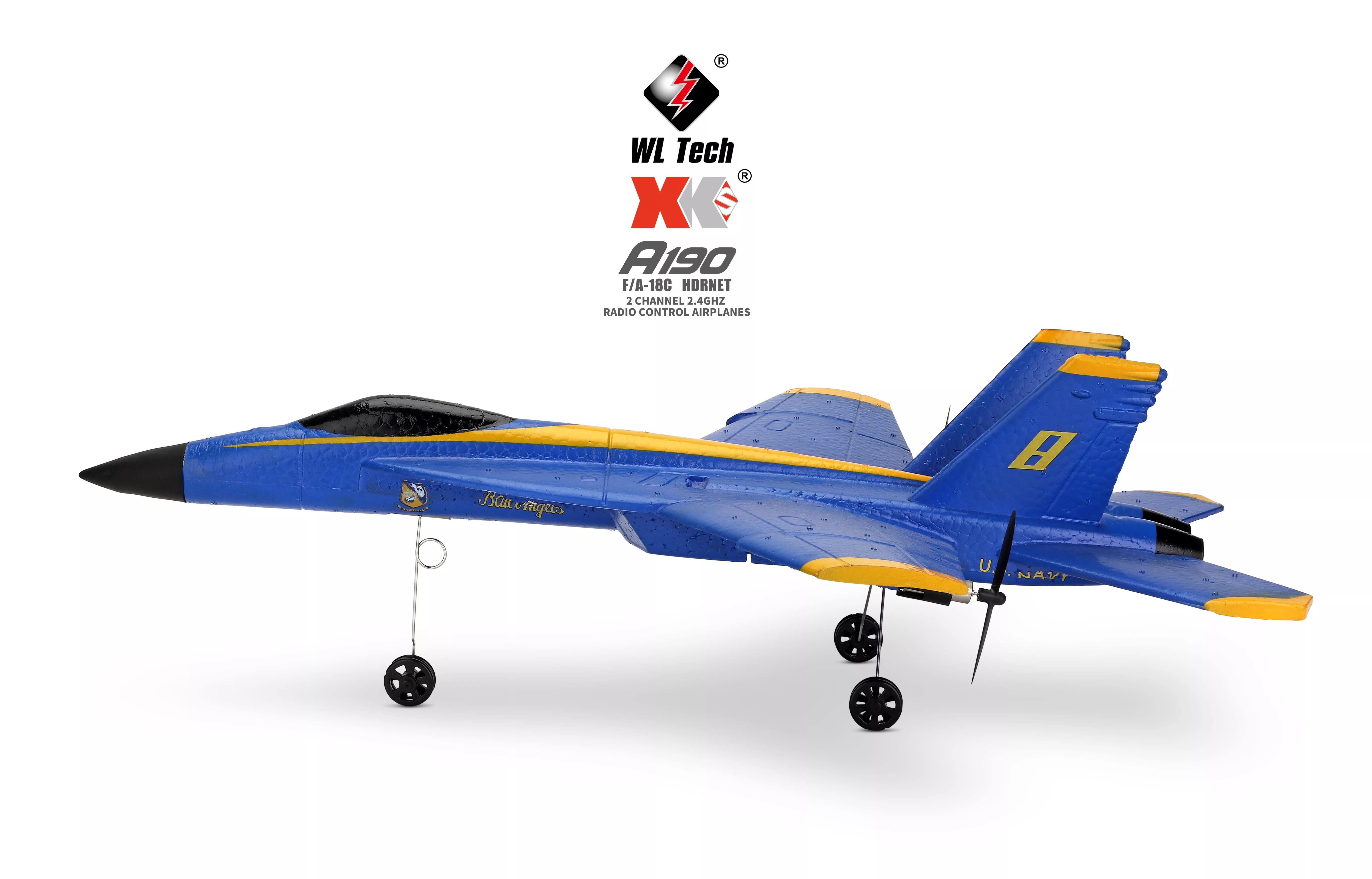 HOT SALES Wltoys A190 RC Airplane F-18 Plane F/A-18C hornet 2Ch 2.4GHZ EPP Radio Control RC Toy Plane