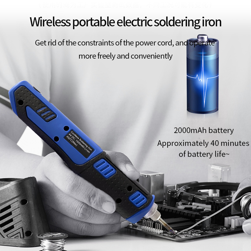 New USB portable wireless soldering iron constant temperature smart home built-in lithium battery soldering iron 25W