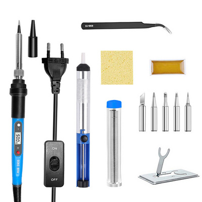 8 In 1 Portable kit 80W soldering iron tool Handheld digital torch for temperature setting and adjustable heat soldering iron