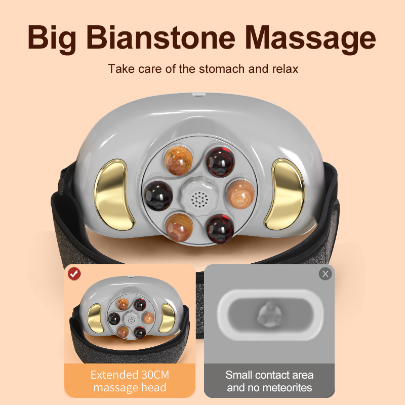 Factory Price Stone Needle Heated Abdominal Massage Belt Machine Electric Kneading Belly Waist Slimming Belt