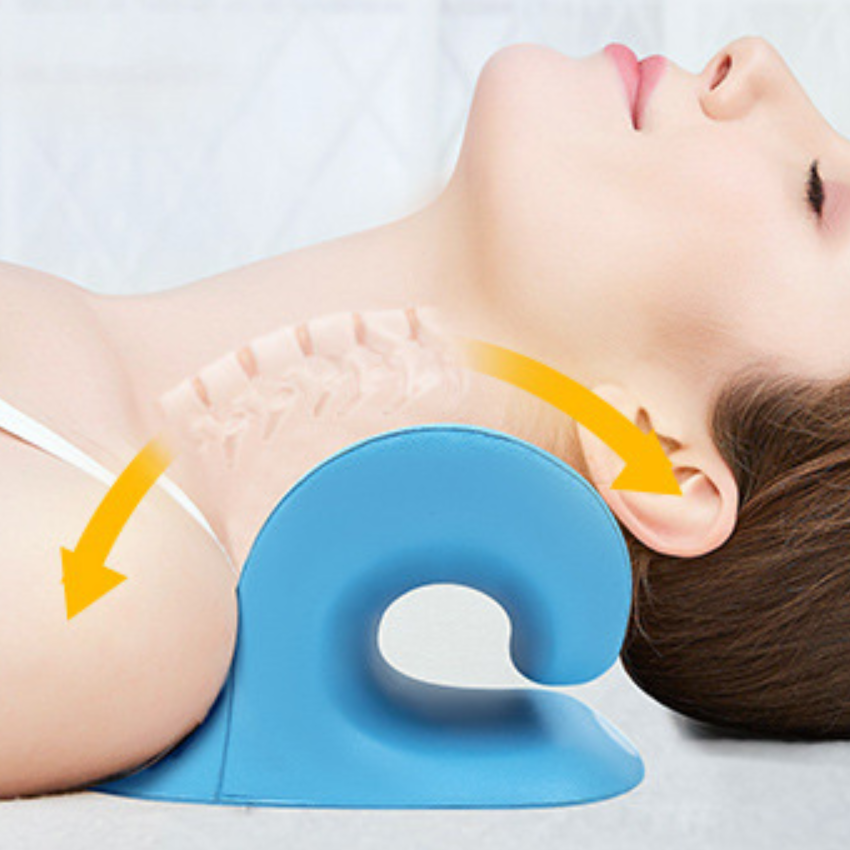 Factory Wholesale Chiropractic Back Massager Neck and Shoulder Pillow  Relax Pain Relief Cervical Neck Traction Pillow Device