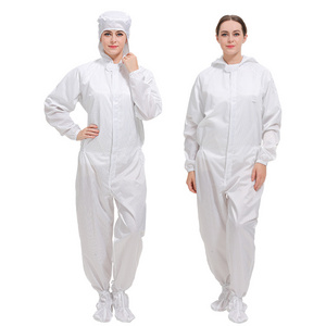 Antistatic Coverall ESD Garments ESD Safety Clothing Over With Hood Anti-Static One Piece Cleanroom Clothes