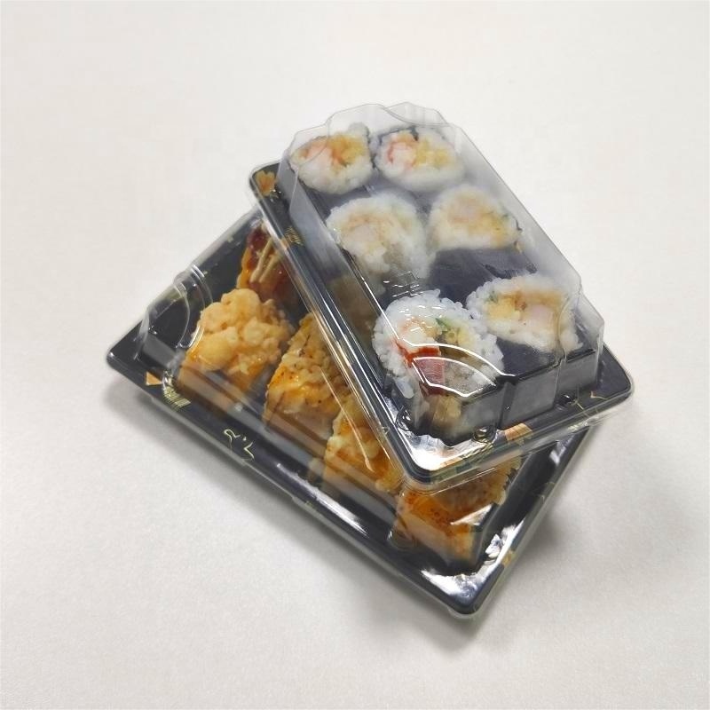 Sushi Tray  Rectangular Serving Bento Takeaway Packaging Takeout Sushi Tray Disposable