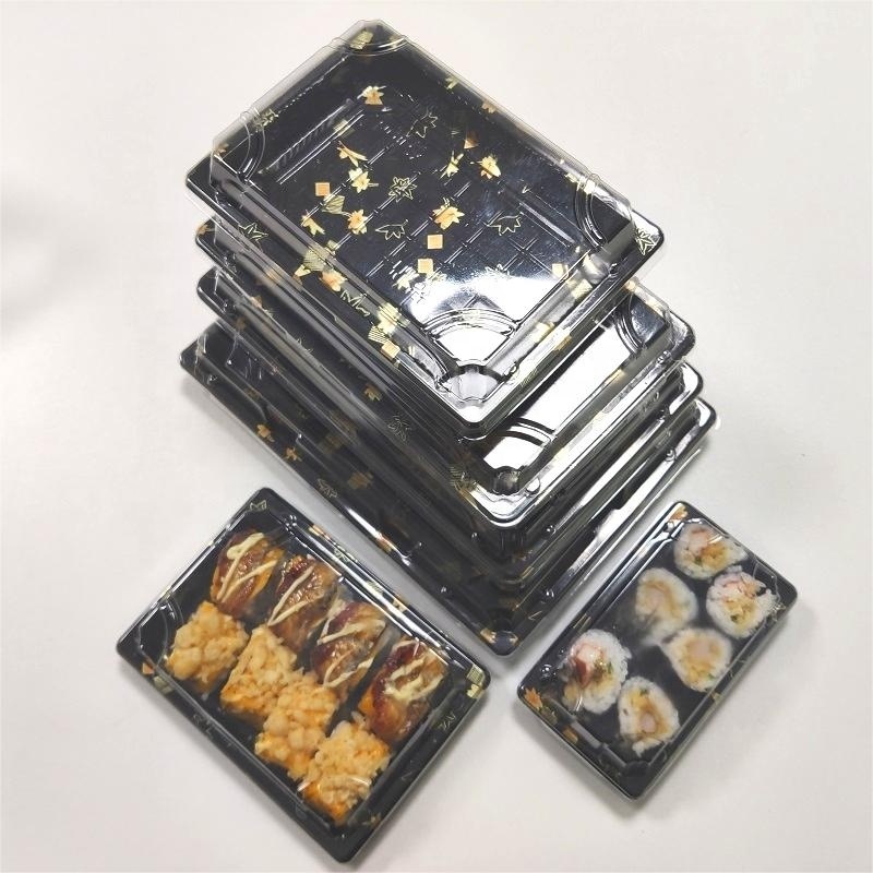 Sushi Tray  Rectangular Serving Bento Takeaway Packaging Takeout Sushi Tray Disposable