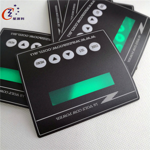 Custom embossed panel sticker/ graphic overlay/ labels with 3M adhesive