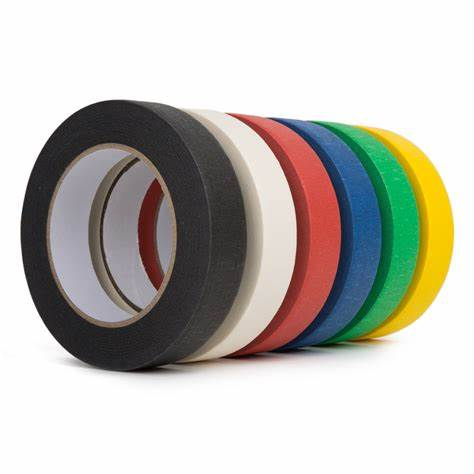 General Purpose Crepe Paper Automotive 317H Colored  Masking Tape Paper High Adhesive UV Resistant