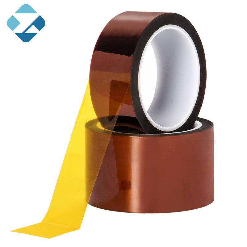 wholesale High temperature polyimide silicone tape electrical insulation heat resist tawny polyimide film tape