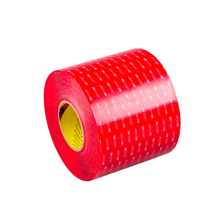 VHB Adhesive Tape,3 M die cut 0.5mm acrylic foam double sided RED tape 4905 foam tape bonding