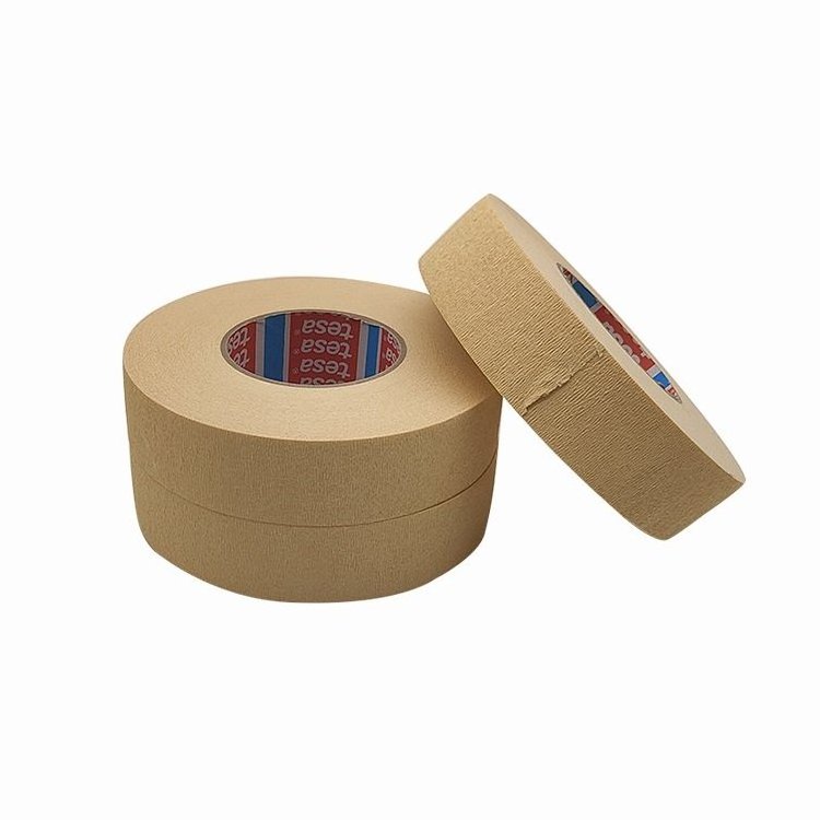 TESA 4322 0.38mm painter self adhesive painting high crepe paper 38mm masking backing paint tape 6mm 10mm 1cm