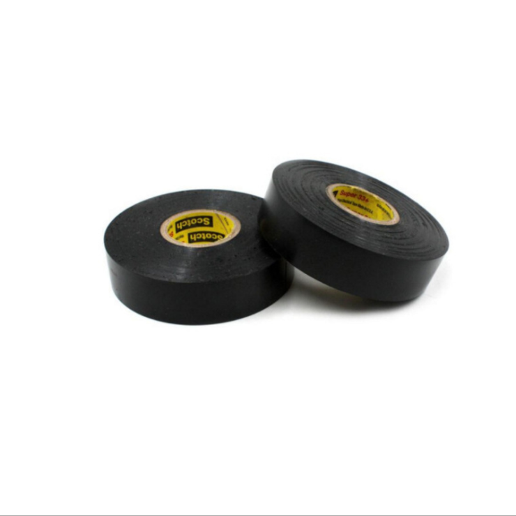 Black Strong Flame Retardant rubber Adhesive Super 33+ Fireproof Plastic PVC Vinyl Electrical Insulating Tape