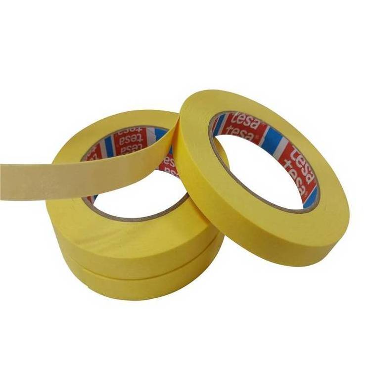 Die cut tesa 4434 0.67mm yellow Reinforced flat paper sandblasting protective masking tape