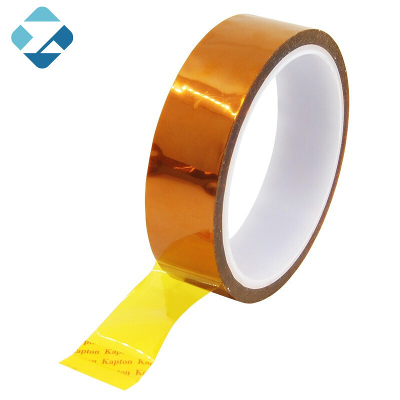 wholesale High temperature polyimide silicone tape electrical insulation heat resist tawny polyimide film tape