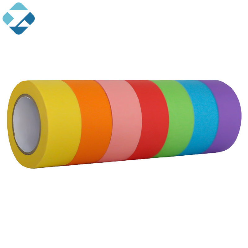 General Purpose Crepe Paper Automotive 317H Colored  Masking Tape Paper High Adhesive UV Resistant