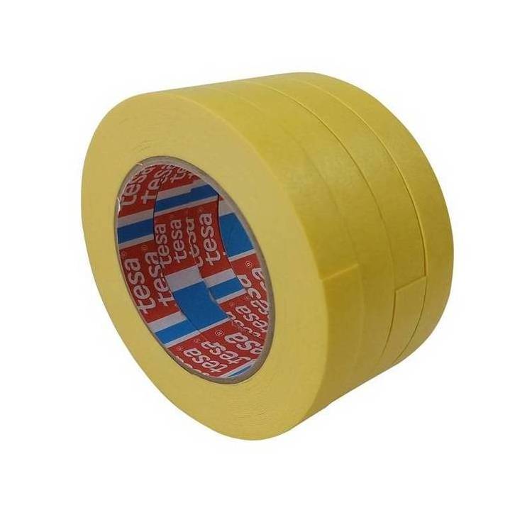 Yellow 4434 DIY Renovation Automotive Fine Paint Masking Tape Reinforced Flat Paper Sandblasting Protective