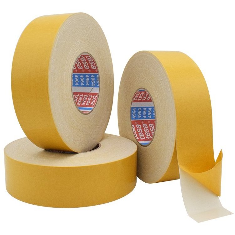 Tesa 4964 carpet duct tape High-viscosity white rubber decorative Double sided cloth fabric duct tape for Carpet splicing