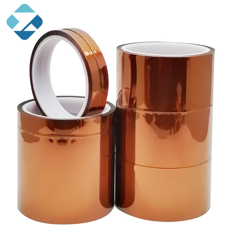 wholesale High temperature polyimide silicone tape electrical insulation heat resist tawny polyimide film tape