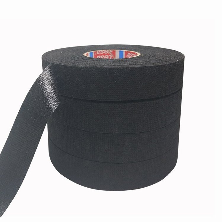 Black Polyester Fleece Automotive Wiring Harness Tape 51606 For High Noise Damping And Water Absorption