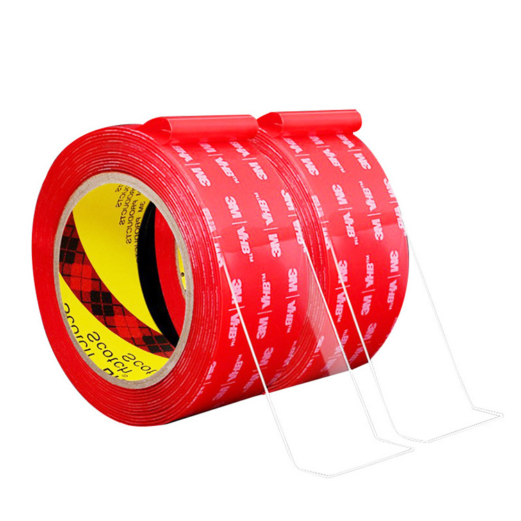 VHB Adhesive Tape,3 M die cut 0.5mm acrylic foam double sided RED tape 4905 foam tape bonding