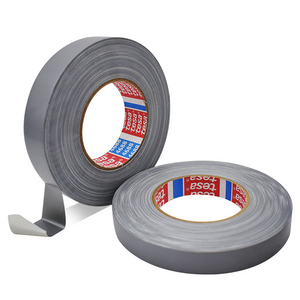 Best Selling Single Side Adhesive Binding Cloth Binding Tape 4688 50m  Black Sliver PE Coating Cloth Duct Tape