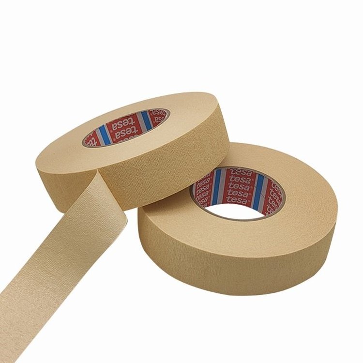 TESA 4322 0.38mm painter self adhesive painting high crepe paper 38mm masking backing paint tape 6mm 10mm 1cm