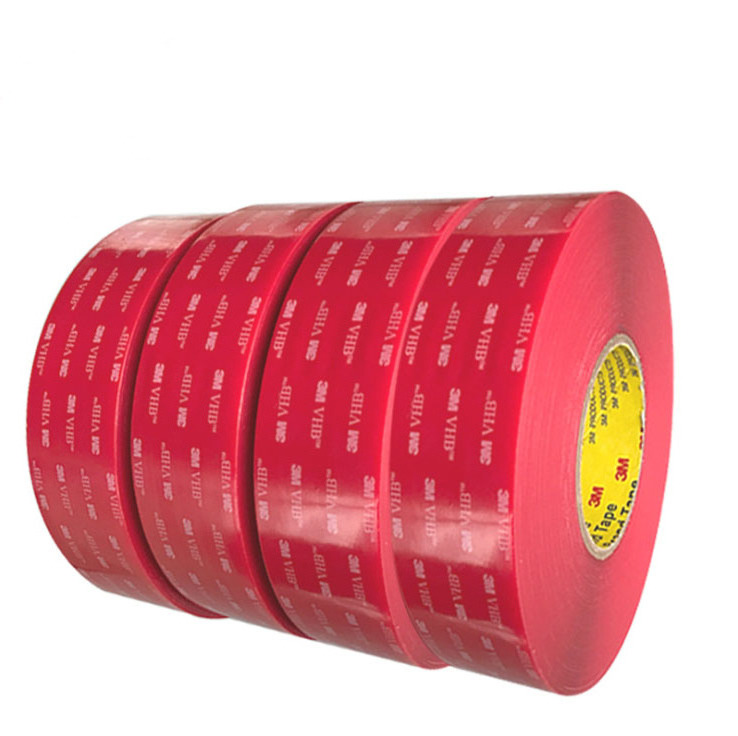 VHB Adhesive Tape,3 M die cut 0.5mm acrylic foam double sided RED tape 4905 foam tape bonding