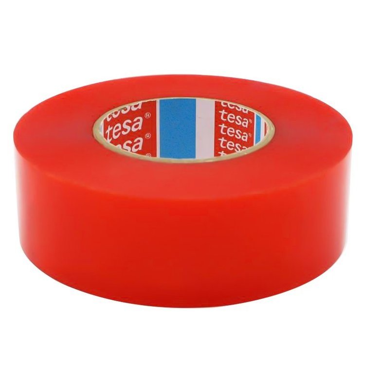 General Purpose Red Film PET Tape Tesa 4965 Double Sided Polyester Adhesive Tape for Nameplate Identification Fixed