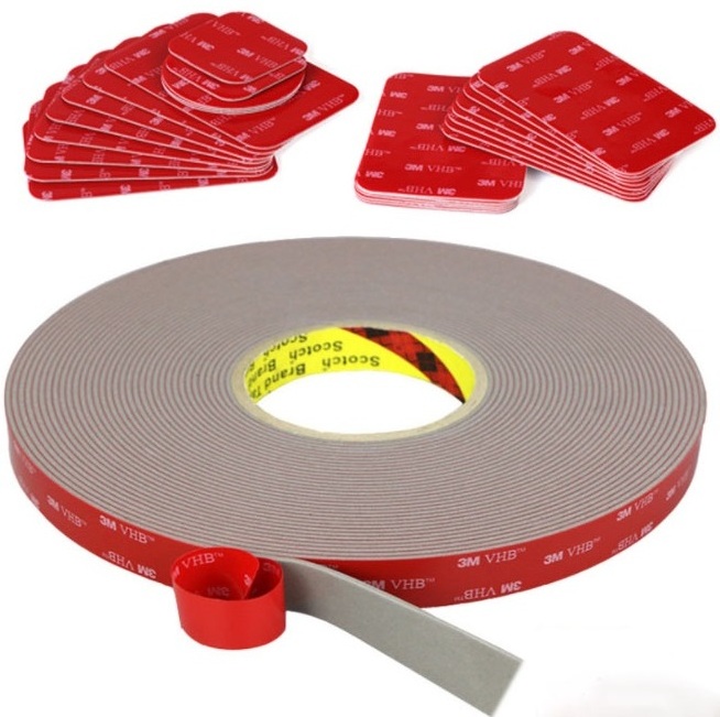 High Temperature  VHB Tape 5611 5611A-GF 5611N-GF 1.1mm Thickness Grey Double Sided Acrylic Foam Adhesive tape