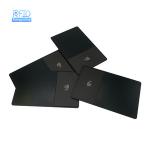 Metal Business Card Access Control Cards with NFC & RFID 13.56MHz Frequency Custom Printing