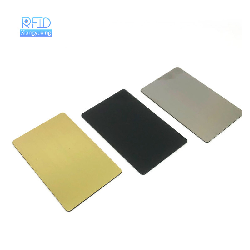 Metal Business Card Access Control Cards with NFC & RFID 13.56MHz Frequency Custom Printing