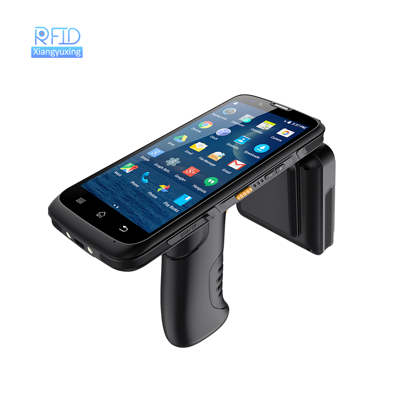 Best price Handheld barcode scanner android long range portable rfid reader gun for UHF pda reader