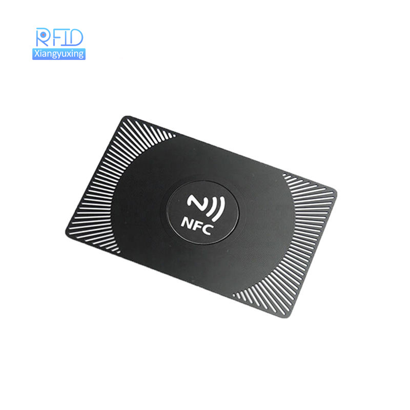 RFID NFC Stainless Steel engrave laser logo Metal Cards luxury Business VIP Card