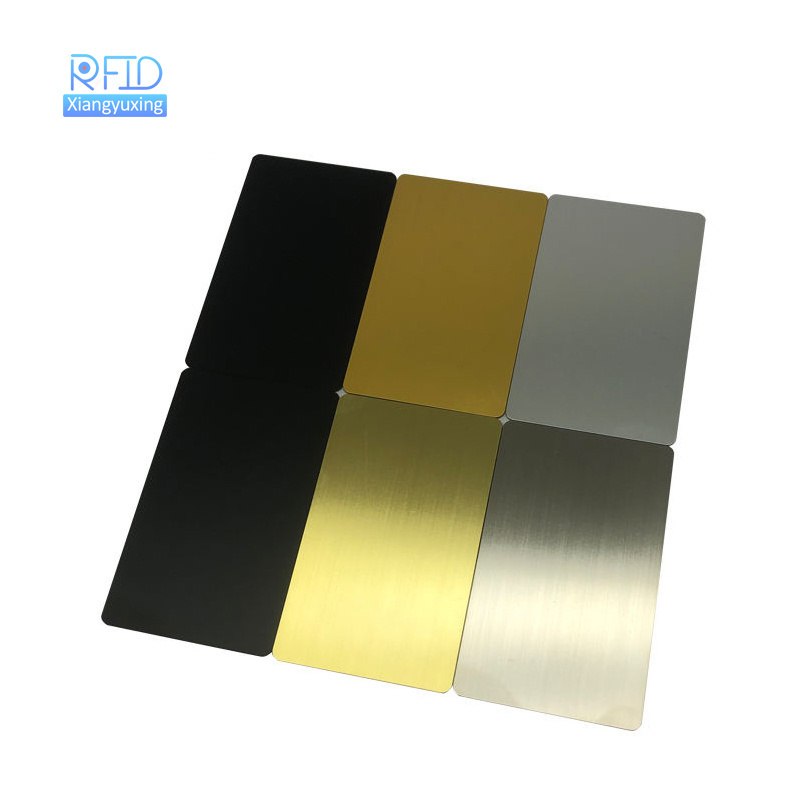 Contactless NFC Gold Metal Business Cards Customized Matte Metal NFC Card With 213 215 216 Chip