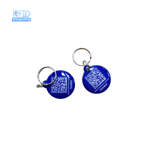 Cheap NFC Pet ID rfid tag printable qr code url programmable nfc pet dog tag keychain