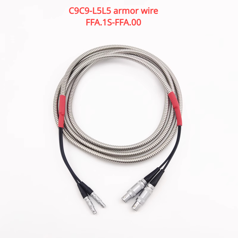 FFA.1S-FFA.00 armor wire C9C9-L5L5 twin crystal probe connecting data cable SEKG2 ultrasonic flaw detector