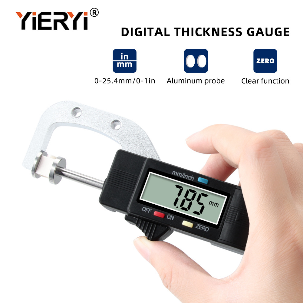 0-25MM 100% New Auto Tire Wear Detection Depth Gauge LCD Digital Display Caliper High Precision Tire Thread Pattern Thick Gauge