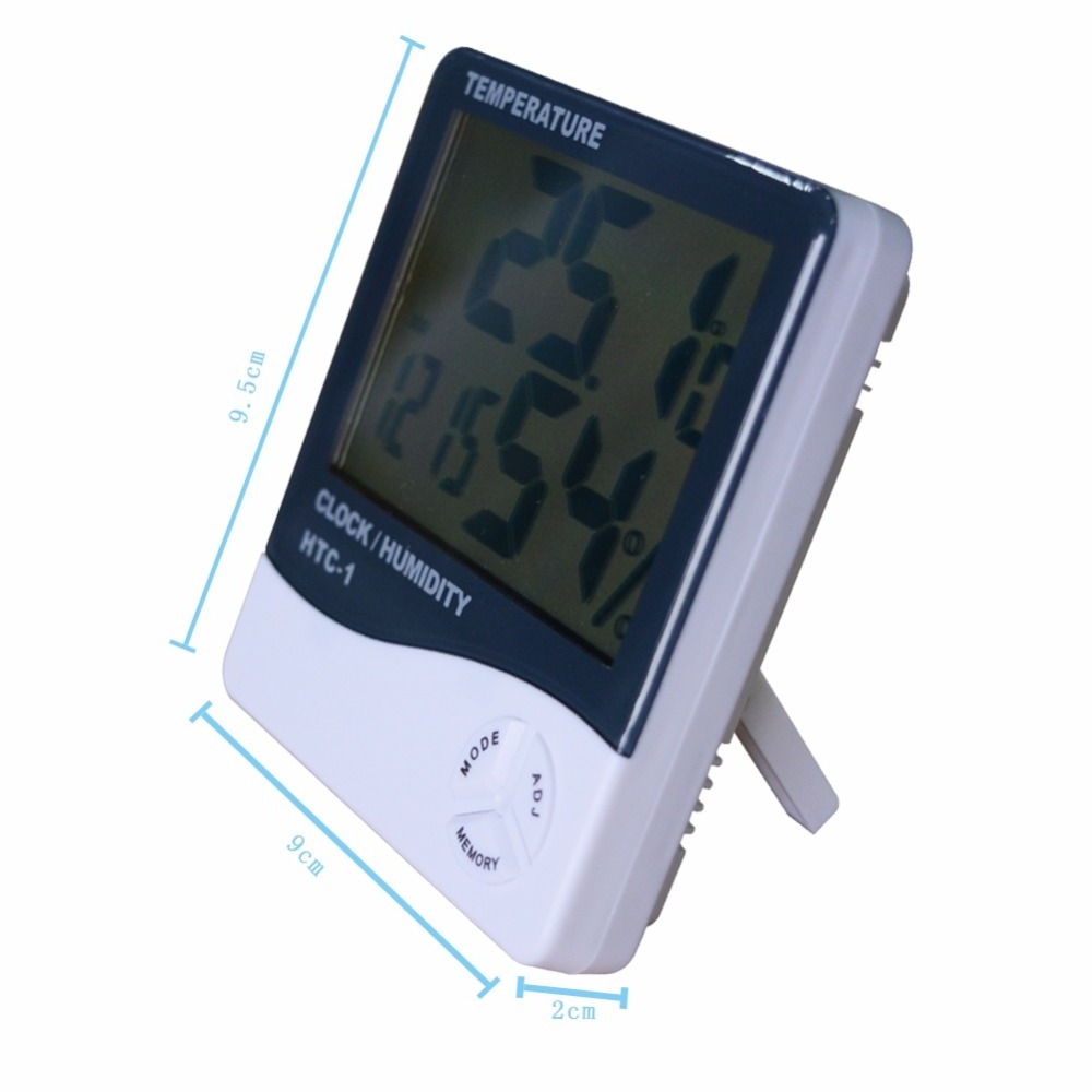 Stronger Durable Digital Thermo Thermometer Hygrometer With Alarm Clock