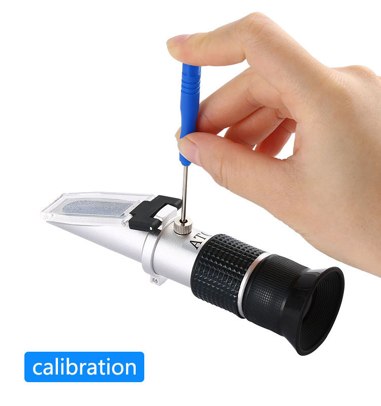 Portable 45-82% Honey Brix Refractometer Brix Meter Refractometer Min. 0.5% Brix ATC Refractometer