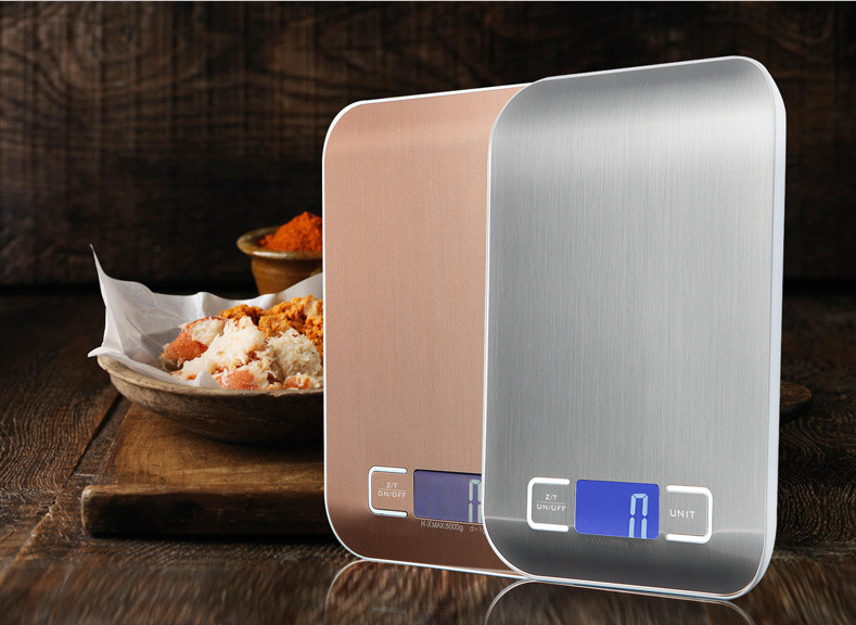 5kg/1g digital, portable, household, stainless steel, kitchen scale, weighing scale