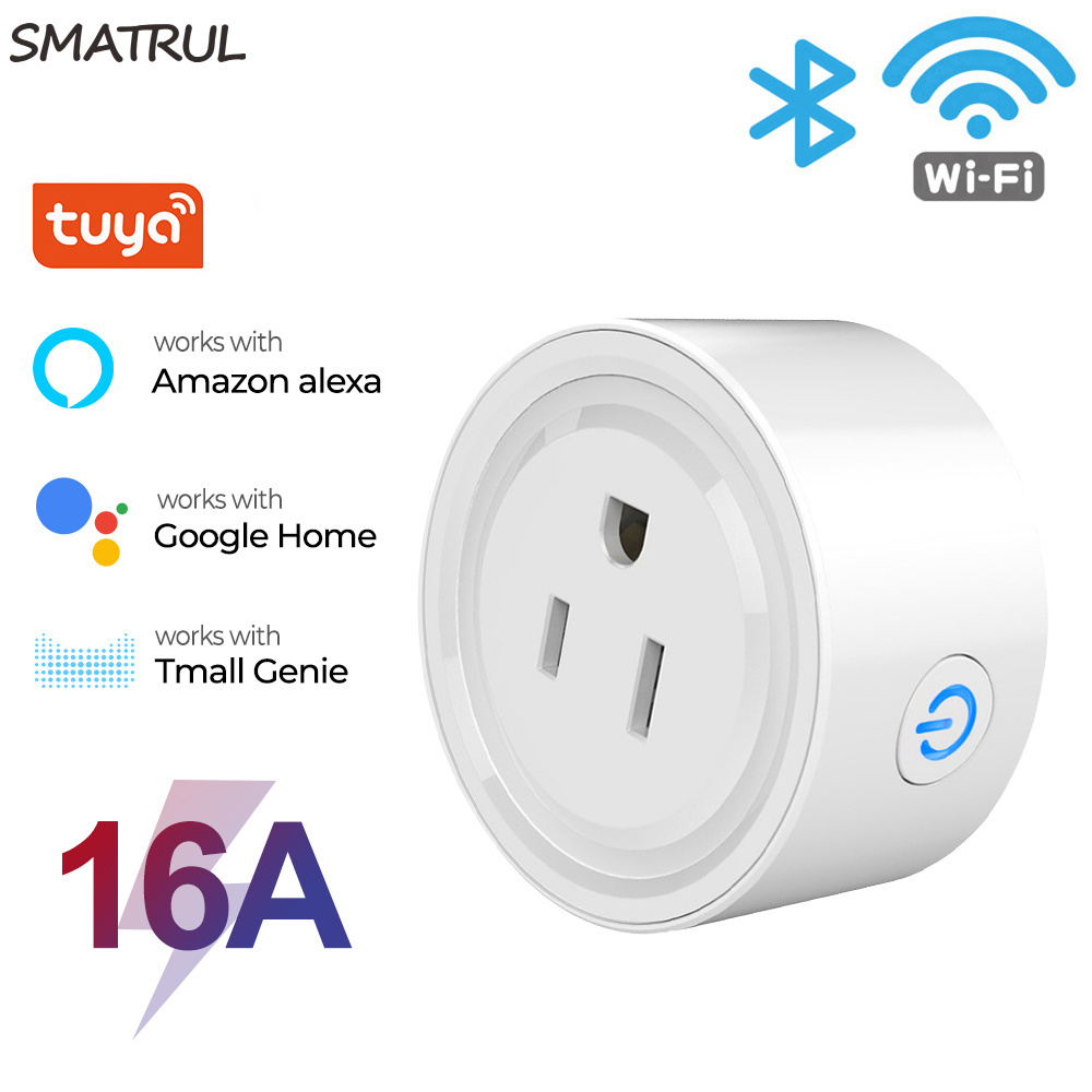 16A/20A Smart Plug US Adaptor Wireless WiFi Remote Voice Control Power Monitor Outlet Timer Socket for Alexa Google Home