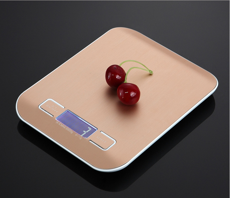 5kg/1g digital, portable, household, stainless steel, kitchen scale, weighing scale