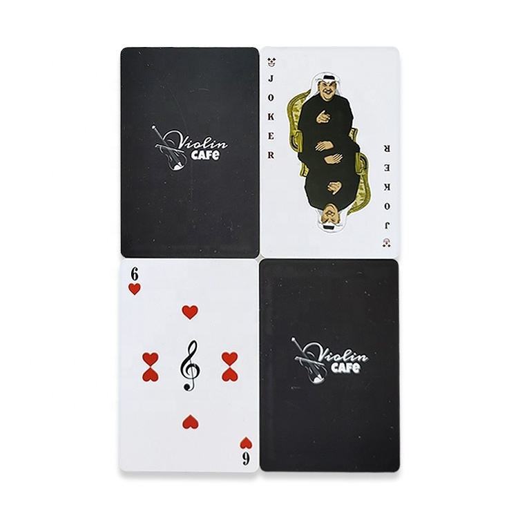 Compact Clear Plastic  Pvc Washable Digital Cheating Travel Playing Cards