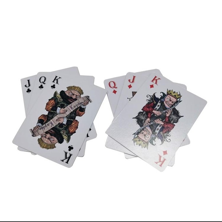 custom  big  black foil  advertising   canasta poker cards playing card card protector poker