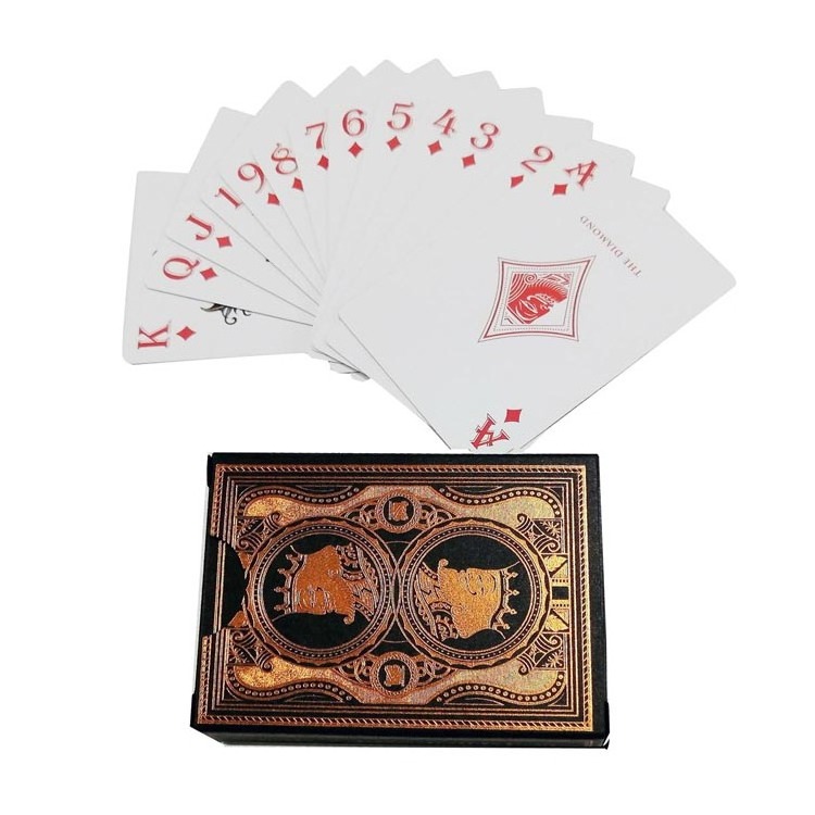 custom  big  black foil  advertising   canasta poker cards playing card card protector poker