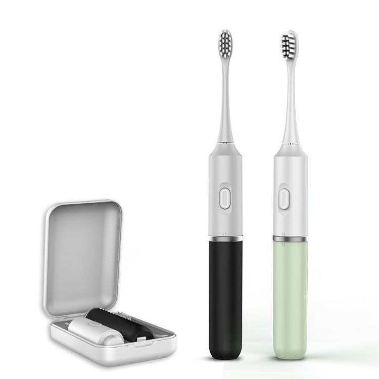 Travel Mini Sonic Electric Toothbrush with Brush Heads for Adults and Kids