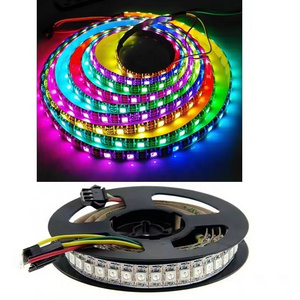 5V SMD5050 Full Color LED Light Strip 30/60/144 Leds/m Smart WS2812b IC for TV Background Bar KTV LED Atmosphere Strip Lights