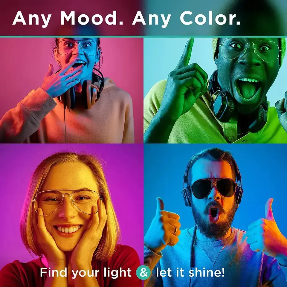 Tuya APP Smart LED Light Bulb lamp RGBCCT  Dimmable, Music Sync Color Changing Work with Alexa /Google /Yandex Alice Assistant