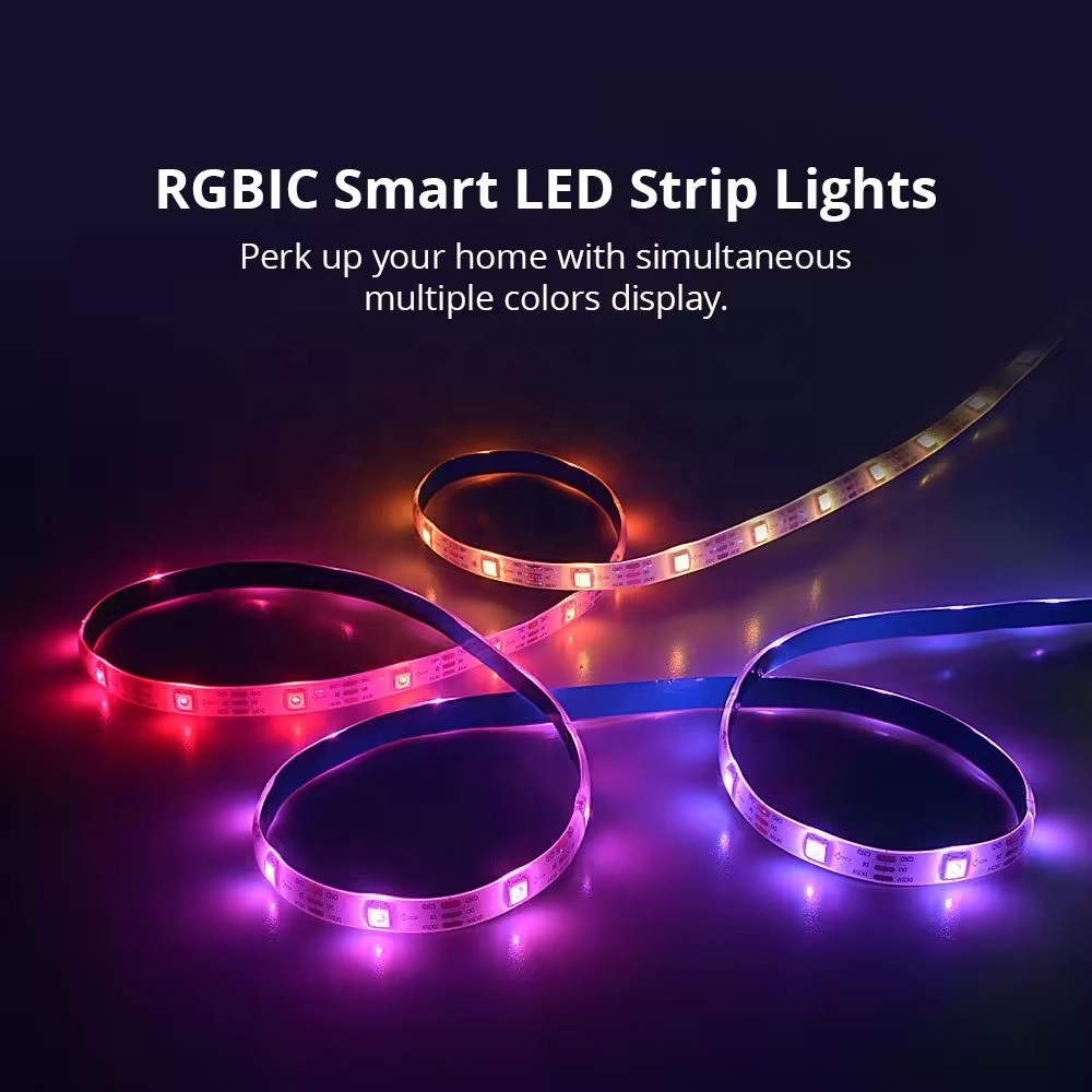 5V SMD5050 Full Color LED Light Strip 30/60/144 Leds/m Smart WS2812b IC for TV Background Bar KTV LED Atmosphere Strip Lights