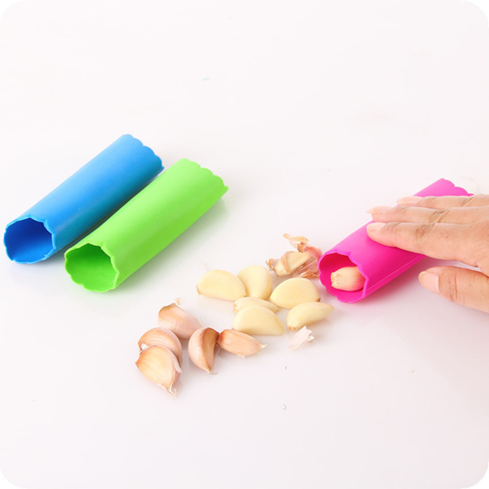 Food grade Easy roll tube Silicone garlic peeler